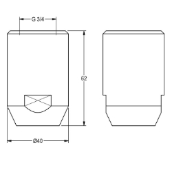 Picture of KWC FAID0001 Notduschkopf , Art.Nr. : 2030018810