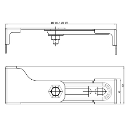 Picture of KWC AQUAFIX ZCMPX140 Wandwinkel Gesamttiefe:177 mm, Gesamthöhe:40 mm, Gesamtbreite:60 mm, Art.Nr. : 2000100867