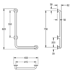 Picture of KWC CONTINA CNTX22WR Winkelgriff Biegewinkel:90 Grad, Farbe:keine Farbe, Richtung:rechts, Art.Nr. : 2030038225