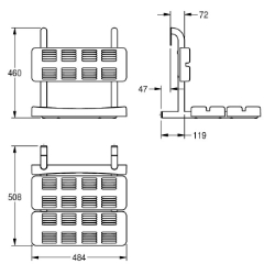 Picture of KWC CONTINA CNTX400WB Duschsitz Rückenlehne:ja, Biegewinkel:0 Grad, Farbe:weiss, Art.Nr. : 2030041144