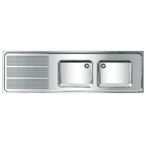 Picture of KWC MAXIMA MAXS217-200 Gewerbespüle Becken: Höhe:300 mm, Oberflächenbehandlung des Beckens:seidenmatt, Becken: Tiefe:400 mm, Art.Nr. : 2000057710