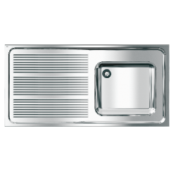 Picture of KWC MAXIMA MAXS117-120 Gewerbespüle Becken: Höhe:250 mm, Oberflächenbehandlung des Beckens:seidenmatt, Becken: Tiefe:400 mm, Art.Nr. : 2000057698