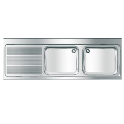 Picture of KWC MAXIMA MAXL217-200 Gewerbespüle Becken: Höhe:300 mm, Oberflächenbehandlung des Beckens:seidenmatt, Becken: Tiefe:500 mm, Art.Nr. : 2000057586