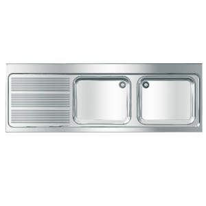 Picture of KWC MAXIMA MAXL217-200 Gewerbespüle Becken: Höhe:300 mm, Oberflächenbehandlung des Beckens:seidenmatt, Becken: Tiefe:500 mm, Art.Nr. : 2000057586