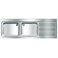 Picture of KWC MAXIMA MAXL212-200 Gewerbespüle Becken: Höhe:300 mm, Oberflächenbehandlung des Beckens:seidenmatt, Becken: Tiefe:500 mm, Art.Nr. : 2000057584