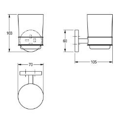 Picture of KWC FIRMUS FIRX006HP Becherhalter , Art.Nr. : 2000106275