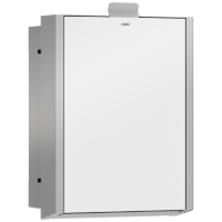 Picture of KWC EXOS. EXOS611EW Hygieneabfallbehälter Sackhalterung:nein, Füllvolumen:3.7 Liter, Klappe:ja, Art.Nr. : 2030034665