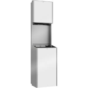 Picture of KWC EXOS. EXOS602EW Papierspender / Abfallbehälter Kombinationsteil 1:Papierhandtuchspender, Kombinationsteil 2:Abfallbehälter, Füllmenge 1:400, Art.Nr. : 2030034663