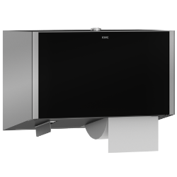 Picture of KWC EXOS. EXOS676B WC-Doppelrollenhalter Maximale Tiefe/Durchmesser Verbrauchsmaterial:120 mm, Maximale Breite Verbrauchsmaterial:100 mm, Füllmenge:2, Art.Nr. : 2030034645