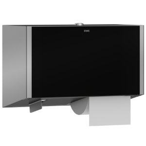 Picture of KWC EXOS. EXOS676B WC-Doppelrollenhalter Maximale Tiefe/Durchmesser Verbrauchsmaterial:120 mm, Maximale Breite Verbrauchsmaterial:100 mm, Füllmenge:2, Art.Nr. : 2030034645