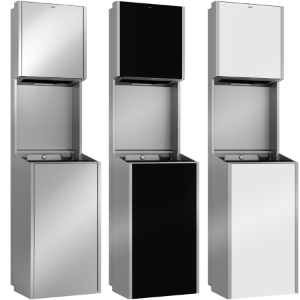 Picture of KWC EXOS. EXOS602EX Papierspender / Abfallbehälter Kombinationsteil 1:Papierhandtuchspender, Kombinationsteil 2:Abfallbehälter, Füllmenge 1:400, Art.Nr. : 2030034626