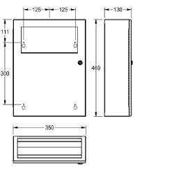 Picture of KWC RODAN RODX612 Hygieneabfallbehälter Sackhalterung:ja, Füllvolumen:6 Liter, Klappe:ja, Art.Nr. : 2000101358