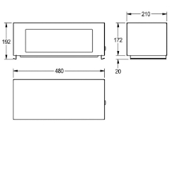 Picture of KWC RODAN RODX608 Klappdeckelaufsatz zu Abfallbehä Schloss:Zylinderschloss, Material:Edelstahl, Materialtyp:1.4301 Chromnickelstahl V2A, Art.Nr. : 2000101357
