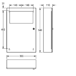 Bild von KWC RODAN RODX604 Abfallbehälter Sackhalterung:ja, Füllvolumen:13 Liter, Klappe:ja, Art.Nr. : 2000101345
