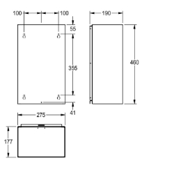 Picture of KWC RODAN RODX605S Abfallbehälter Sackhalterung:nein, Füllvolumen:18 Liter, Klappe:nein, Art.Nr. : 2000101236