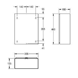 Picture of KWC RODAN RODX605 Abfallbehälter Sackhalterung:nein, Füllvolumen:23 Liter, Klappe:nein, Art.Nr. : 2000090061