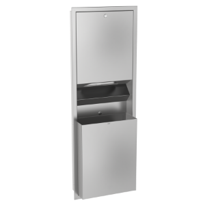 Picture of KWC RODAN RODX602E Papierhandtuchspender- und Abfa Kombinationsteil 1:Papierhandtuchspender, Kombinationsteil 2:Abfallbehälter, Füllmenge 1:800, Art.Nr. : 2000090060