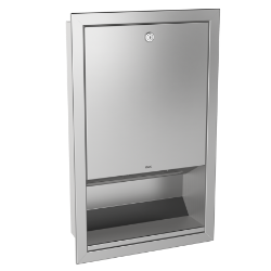 Picture of KWC RODAN RODX600E Papierhandtuchspender Füllmenge:400, Füllmenge Me:Handtücher, Schloss:Zylinderschloss, Art.Nr. : 2000090057