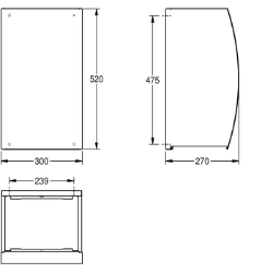 Picture of KWC STRATOS STRX605 Abfallbehälter Sackhalterung:ja, Füllvolumen:34 Liter, Klappe:nein, Art.Nr. : 2000057228