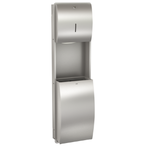 Picture of KWC STRATOS STRX602E Papierhandtuchspender- und Abfa Kombinationsteil 1:Papierhandtuchspender, Kombinationsteil 2:Abfallbehälter, Füllmenge 1:400, Art.Nr. : 2000057227