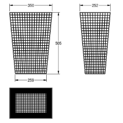Picture of KWC CHRX608 Abfallbehälter Sackhalterung:nein, Füllvolumen:31 Liter, Klappe:nein, Art.Nr. : 2000057138