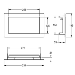Picture of KWC RODAN RODX605TTH Abfall-Abwurfklappe Klappe:ja, Schloss:kein Schloss, Material:Edelstahl, Art.Nr. : 2030064649