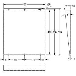 Picture of KWC HEAVY-DUTY M501HD Spiegel Verdeckte Befestigung:nein, Material:Edelstahl, Materialtyp:1.4301 Chromnickelstahl V2A, Art.Nr. : 2000103195
