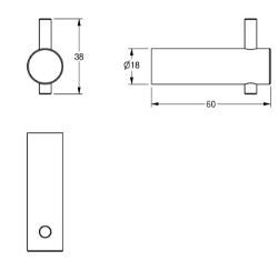 Picture of KWC STRATOS STRX692 Kleiderhaken Anzahl der Haken:1, Material:Edelstahl, Materialtyp:1.4301 Chromnickelstahl V2A, Art.Nr. : 2000057979