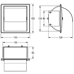 Picture of KWC STRATOS STRX673E WC-Rollenhalter Maximale Tiefe/Durchmesser Verbrauchsmaterial:120 mm, Maximale Breite Verbrauchsmaterial:120 mm, Füllmenge:1, Art.Nr. : 2000057422