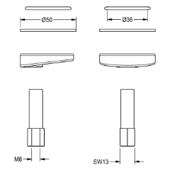 Bild von KWC ASEX1012 Schnellbefestigung Füllmenge:1, Mengeneinheit:Stück, Art.Nr. : 2030042441