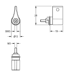 Picture of KWC EPRTR0030 Mischerhebel , Art.Nr. : 2000109490