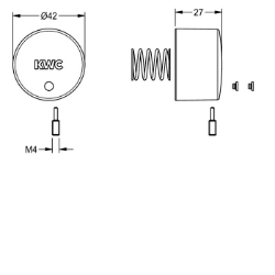 Picture of KWC EAQLN0023 Druckkappe, AQUALINE-S , Art.Nr. : 2000105625