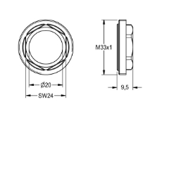 Picture of KWC ASSX1007 Gewindering M33 x 1 Füllmenge:1, Mengeneinheit:Stück, Art.Nr. : 2000104881