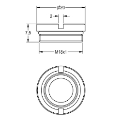 Picture of KWC ESHOW0040 Ventilsitz DN 15 Füllmenge:1, Mengeneinheit:Stück, Art.Nr. : 2000104790