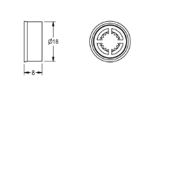 Picture of KWC ESHHE0002 Durchflussmengenregler 12l/min Füllmenge:1, Mengeneinheit:Stück, Art.Nr. : 2000104783