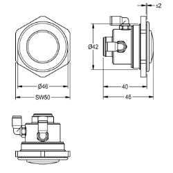 Picture of KWC EFLSY0027 Fernbetätigungsventil Füllmenge:1, Mengeneinheit:Stück, Art.Nr. : 2000104780