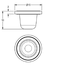 Picture of KWC ASXX1017 Siebe Gesamttiefe:15 mm, Gesamthöhe:10 mm, Gesamtbreite:15 mm, Art.Nr. : 2000104702