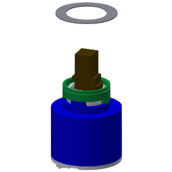 Picture of KWC ETAPS0021 Keramikkartusche Anwendung:waschen/duschen, Art der Kartusche:Keramikkartusche, Nennweite:DN 15, Art.Nr. : 2000104448