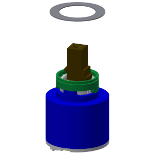 Picture of KWC ETAPS0021 Keramikkartusche Anwendung:waschen/duschen, Art der Kartusche:Keramikkartusche, Nennweite:DN 15, Art.Nr. : 2000104448