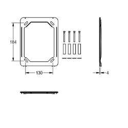 Picture of KWC ASXX9004 Halterahmen Füllmenge:1, Mengeneinheit:Stück, Art.Nr. : 2030045472
