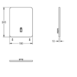 Picture of KWC ASEV2002 Edelstahlabdeckplatte Füllmenge:1, Mengeneinheit:Stücke, Art.Nr. : 2030048621