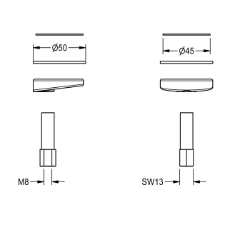 Bild von KWC ASEX1013 Schnellbefestigung Füllmenge:1, Mengeneinheit:Stück, Art.Nr. : 2030043596