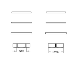 Picture of KWC ASSV1001 Befestigungsset Füllmenge:1, Mengeneinheit:Stück, Art.Nr. : 2030042947
