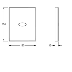 Bild von KWC EPRTR0019 Abdeckplatte Füllmenge:1, Mengeneinheit:Stück, Art.Nr. : 2030021779