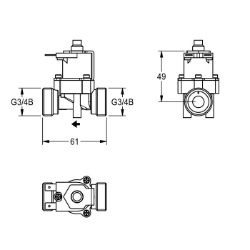 Picture of KWC EFLSY0044 Magnetventil, 6 V DC , Art.Nr. : 2000109416
