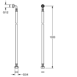 Picture of KWC ESHOW0031 Anschlussschlauch , Art.Nr. : 2000105648