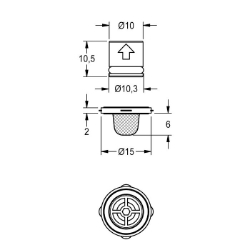 Picture of KWC EPRTR0009 Ersatzteilset Füllmenge:1, Mengeneinheit:Stück, Art.Nr. : 2000105106