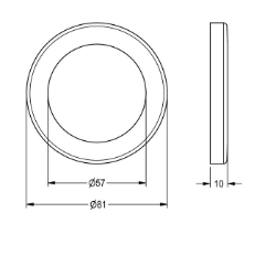 Picture of KWC ASSM2003 Schubrosette Füllmenge:1, Mengeneinheit:Stück, Art.Nr. : 2000104809