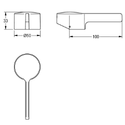 Picture of KWC ASLM1006 Hebelkappe Füllmenge:1, Mengeneinheit:Stück, Art.Nr. : 2030041541