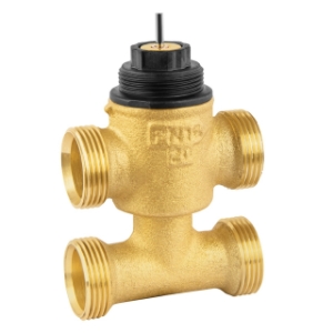 Picture of Honeywell Resideo -  Dreiwegeventil mit Bypass VYE, Messing, PN16, DN15, kvs 0.63, konisch dichtend, stetig, Art.Nr. : VYE15B0.63MCS